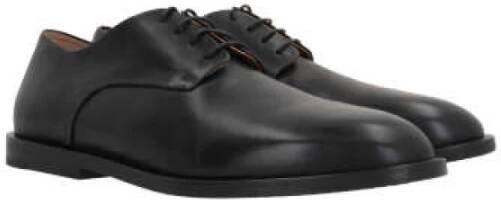 Marsell Zwarte leren derby schoenen Black Heren