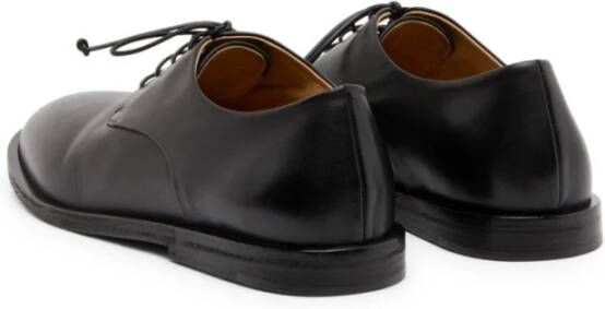 Marsell Zwarte leren derby schoenen Black Heren