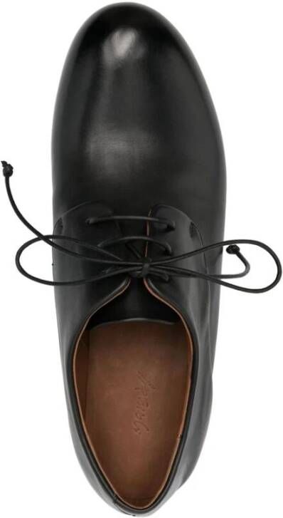 Marsell Zwarte Leren Panel Lace-up Schoenen Black Heren