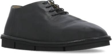 Marsell Zwarte Leren Veterschoenen Black Heren