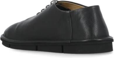 Marsell Zwarte Leren Veterschoenen Black Heren