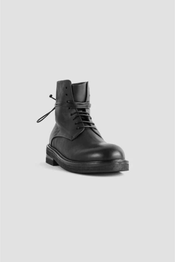 Marsell Zwarte Veterschoenen Met Rits Achteraan Black Dames