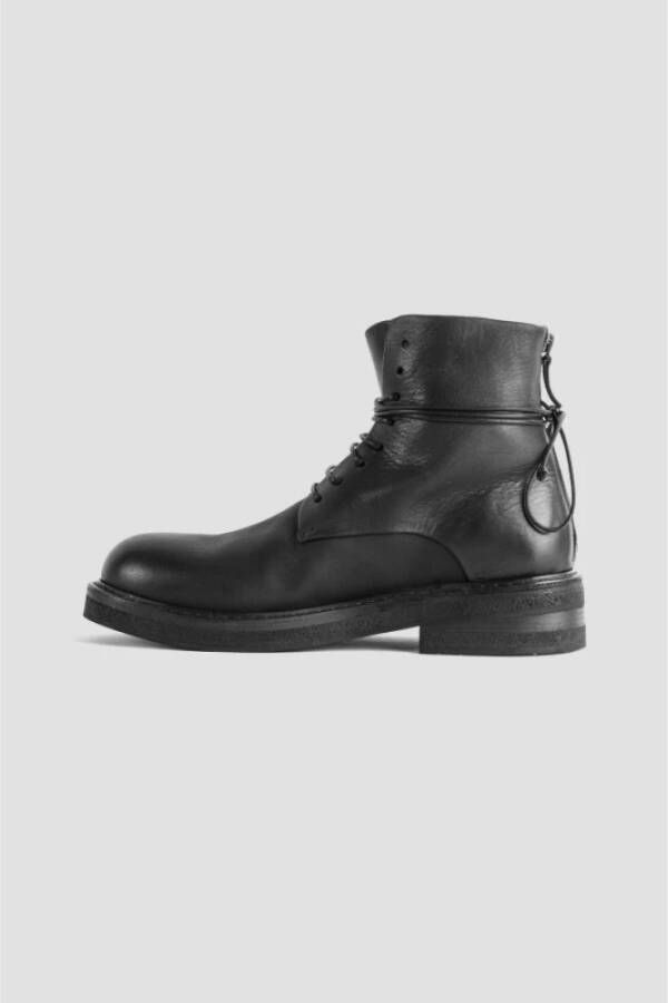 Marsell Zwarte Veterschoenen Met Rits Achteraan Black Dames