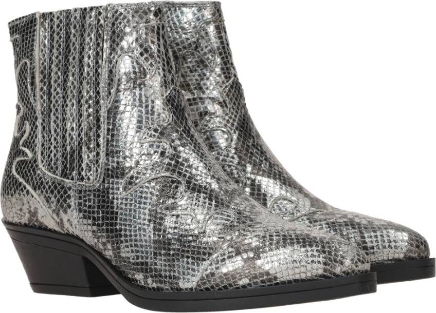 Maruti Metallic Western Boot Gray Dames