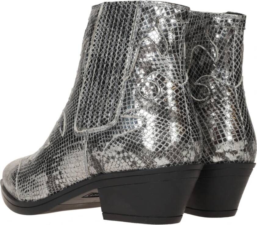 Maruti Metallic Western Boot Gray Dames