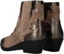 Maruti Tessy Leather Taupe Metalic Bronze Beige Suede Western Dames - Thumbnail 7