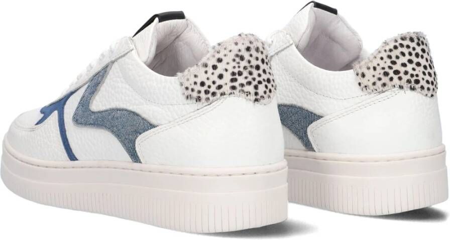 Maruti Witte lage sneakers met ponyhaar en suède White Dames