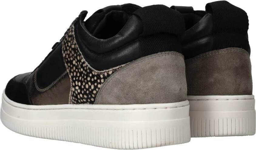 Maruti Zwarte Animal Print Sneaker Black Dames