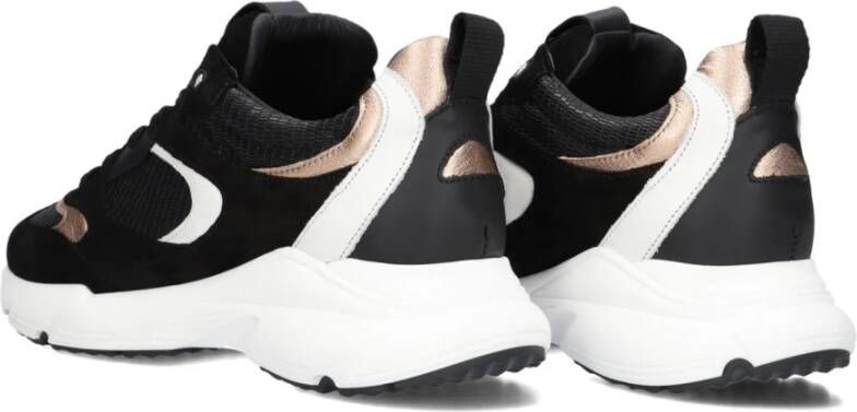 Maruti Zwarte Suède Lage Sneakers Black Dames