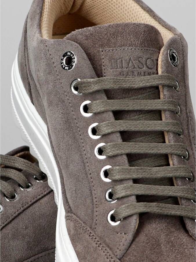 Mason Garments Bruin Grijs Tia Uniforme Sneakers Brown Heren