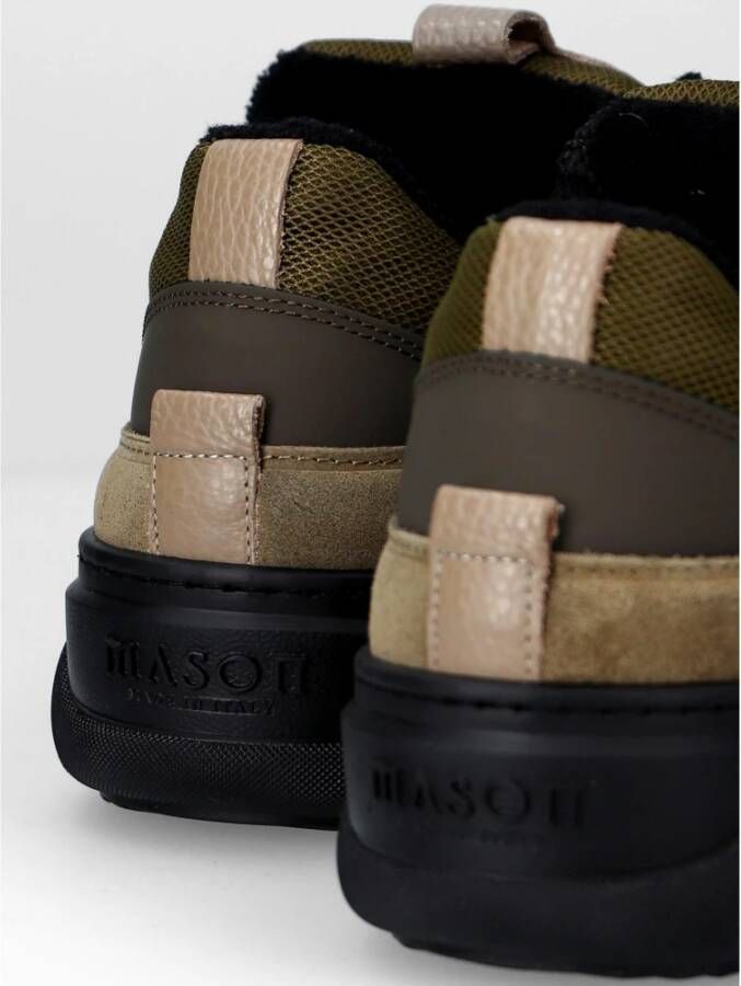 Mason Garments Chunky Groen Bruin Zwart Sneakers Brown Heren