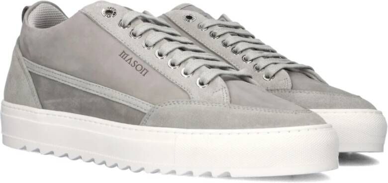 Mason Garments Grijze Suède Heren Sneakers Gray Heren