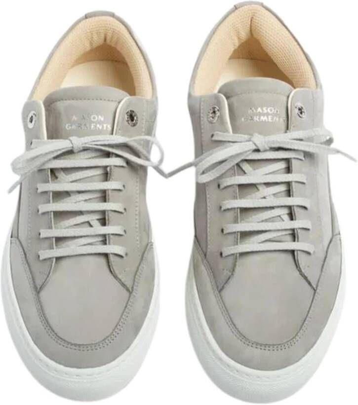 Mason Garments Nabuk Sneakers Grijs Tia Jurk Gray Heren