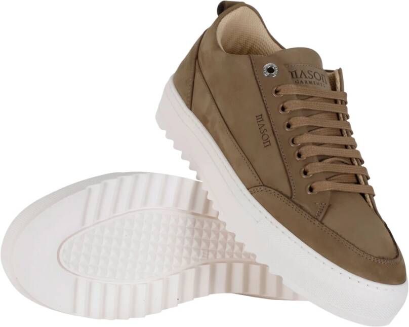 Mason Garments Stijlvolle Tia Sneakers Brown Heren