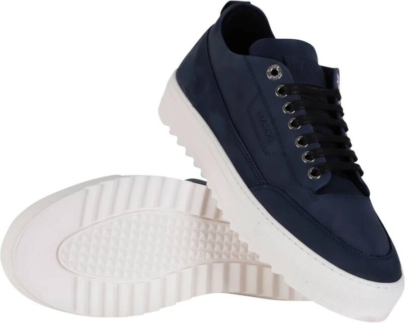 Mason Garments Stijlvolle Torino Sneakers Blue Heren