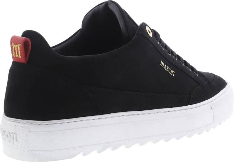 Mason Garments Tia Nubuck Zwarte Leren Sneakers Zwart Heren