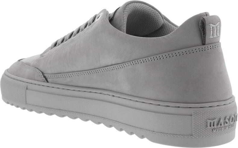 Mason Garments Leren Sneakers voor Heren Grijs Heren