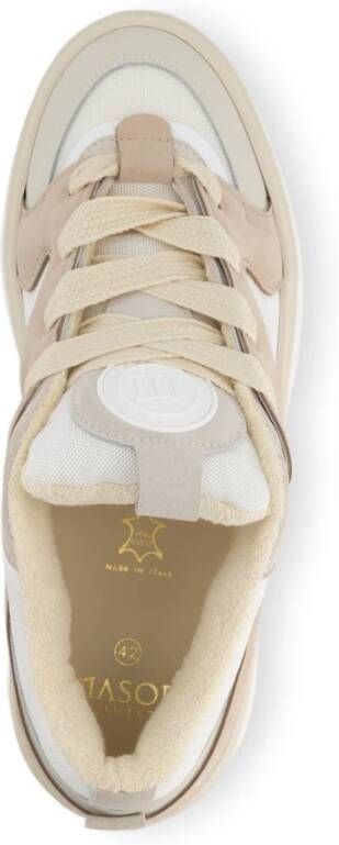 Mason Garments Venice Movimento Sneakers Roomleer Beige Heren