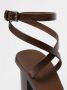 Max Mara Blokhak Leren Sandalen Brown Dames - Thumbnail 6