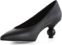 Max Mara Italiaanse leren lage hak pumps Black Dames - Thumbnail 2