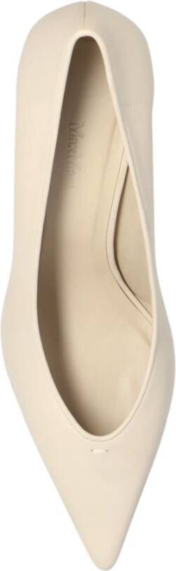 Max Mara Leren schoenen met hak Beige Dames