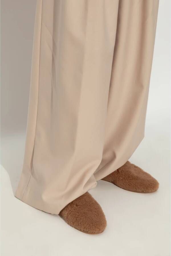 Max Mara Loafers met logo Brown Dames