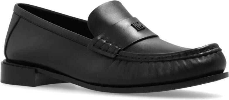 Max Mara Loafers schoenen Black Dames