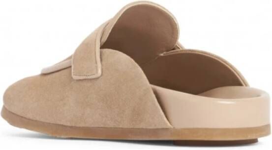 Max Mara Stijlvolle herenloaferschoenen Beige Dames