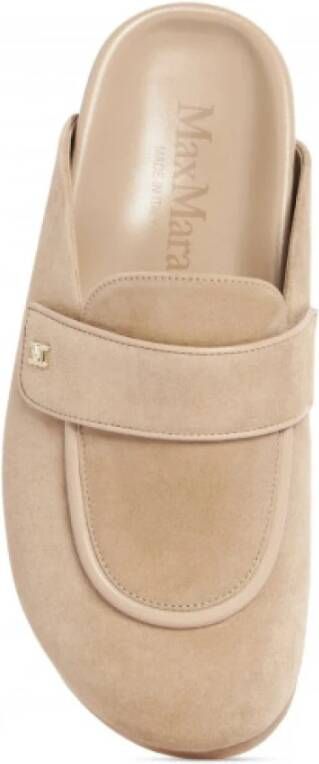 Max Mara Stijlvolle herenloaferschoenen Beige Dames