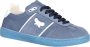 Max Mara Weekend Blauwe Leren Sneaker met Logo Blue Dames - Thumbnail 2