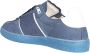 Max Mara Weekend Blauwe Leren Sneaker met Logo Blue Dames - Thumbnail 3