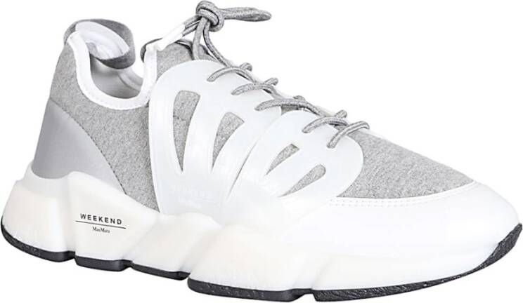 Max Mara Weekend Grijze Stoffen Sneaker Gray Dames