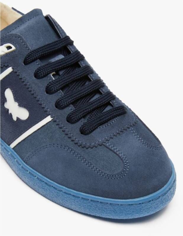 Max Mara Weekend Kleurrijke Retro Sneakers met Vlinderdetail Blue Dames