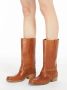 Max Mara Weekend Leren cowboy laarzen in country-stijl Brown Dames - Thumbnail 6