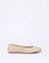 Max Mara Weekend Luxe Leren Ballerina Flats Beige Dames - Thumbnail 2