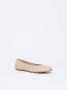 Max Mara Weekend Luxe Leren Ballerina Flats Beige Dames - Thumbnail 3