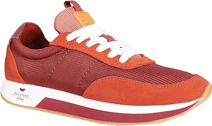 Max Mara Weekend Roest Nylon Sneaker Multicolor Dames