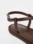 Max Mara Weekend Stijlvolle leren sandalen met zilveren gesp Brown Dames - Thumbnail 5