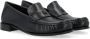 Max Mara Zwarte Leren Loafer Mocassin Black Dames - Thumbnail 2