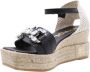 Maypol Verhoog je stijl met Spree Wedge Heels Black Dames - Thumbnail 4