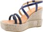 Maypol Stijlvolle Wedge Sandalen Blue Dames - Thumbnail 4