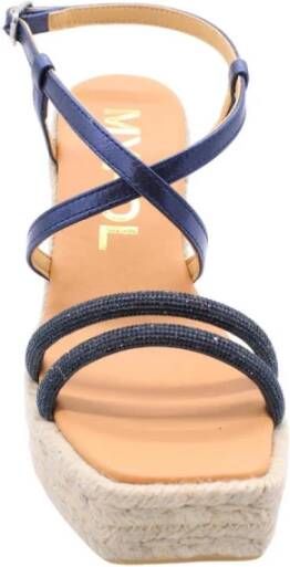 Maypol Stijlvolle Wedge Sandalen Blue Dames