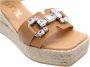 Maypol Stijlvolle Soca Sleehak Sandalen Brown Dames - Thumbnail 8