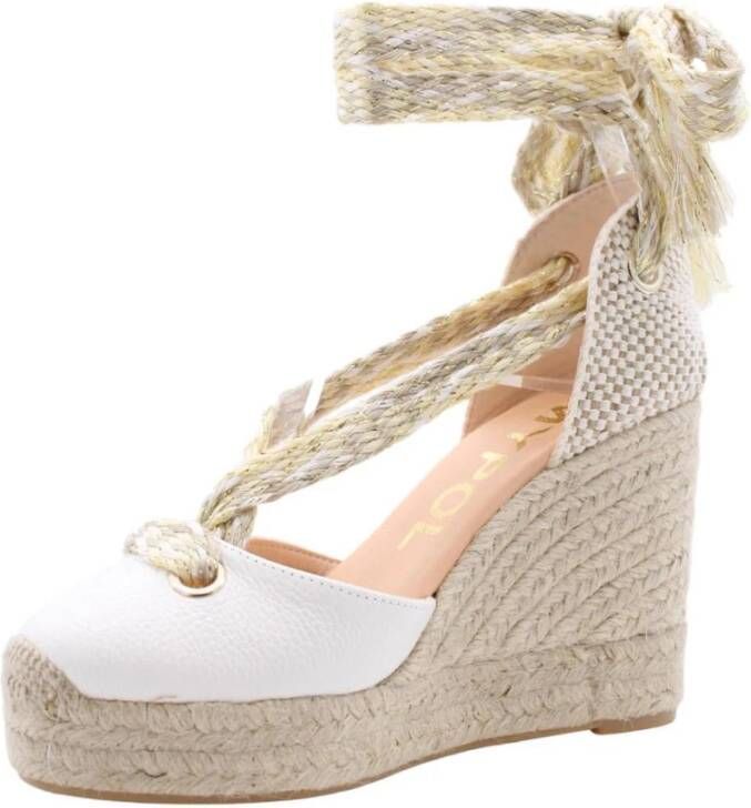 Maypol Stijlvolle Wedge Sandalen White Dames