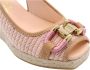 Maypol Stijlvolle Wedge Sandalen voor Trendy Vrouwen Pink Dames - Thumbnail 15