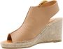 Maypol Stijlvolle Espadrille Sleehakken Brown Dames - Thumbnail 20