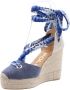 Maypol Stijlvolle Wedge Sandalen Blue Dames - Thumbnail 11