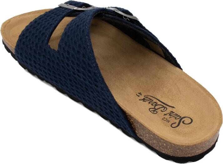 MC2 Saint Barth Sandalen met kurkzool en verstelbare banden Blue Heren