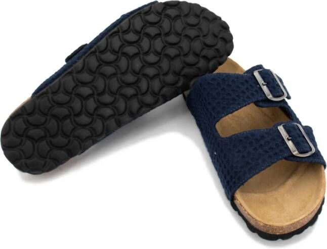 MC2 Saint Barth Sandalen met kurkzool en verstelbare banden Blue Heren