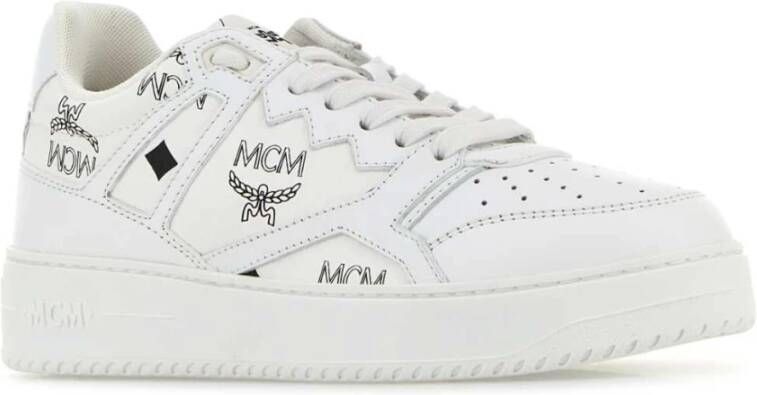 MCM Canvas Terrain Sneakers White Dames